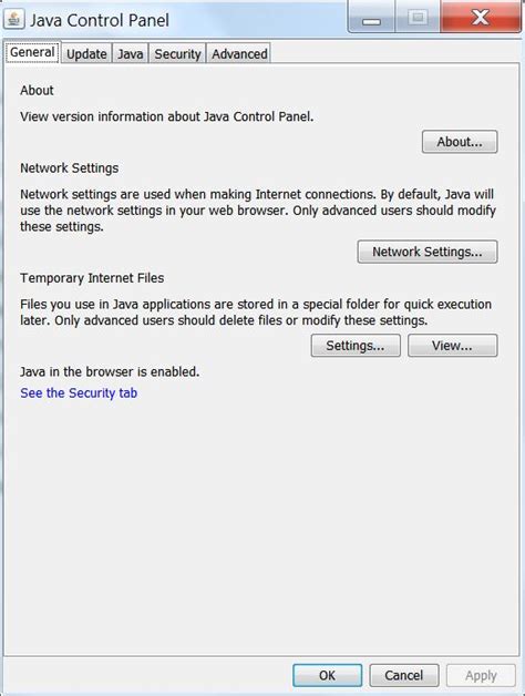 Java Control Panel Security に対する画像結果