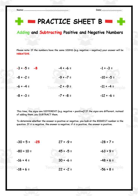 Image result for Negative Number Addition Worksheets