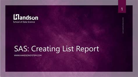 SAS Creating a Report కోసం చిత్ర ఫలితం