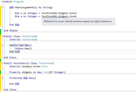 Inheritance Code in VB に対する画像結果
