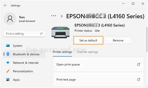 Image result for Windows Printer Default Setting
