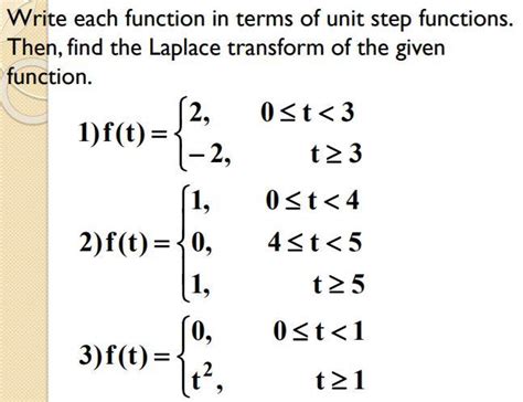 Image result for Writing a Unit Step Function