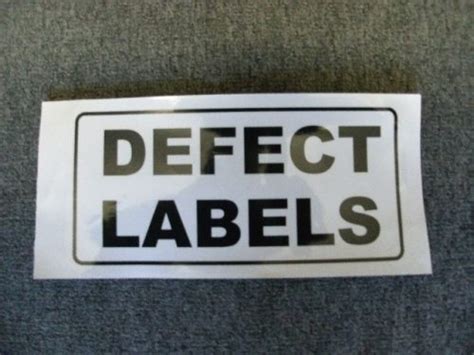 Image result for Standard Defect Stickers