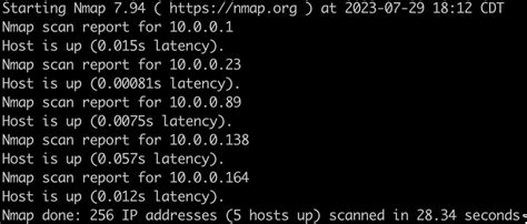 Image result for Nmap Scan Screen Shot