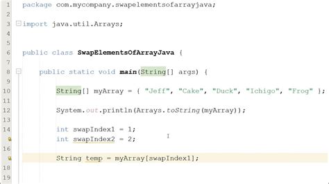 Image result for How to Swap a Two Numbers in Array in Java