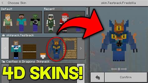 Image result for Minecraft 4D Skin Pack