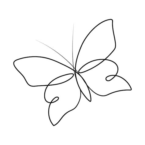 Image result for Single Line Butterfly Drawing