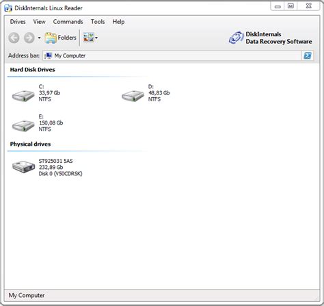 Linux Disk Scan Tool に対する画像結果