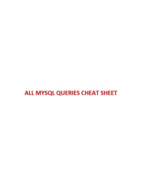 Image result for MySQL Queries