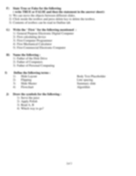 Image result for Worksheet On Types of Computer Class 5