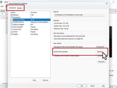 Afbeeldingsresultaten voor Virtual Machine Manager Console Expand Virtual Hard Disk Checkbox