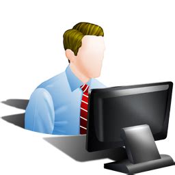 Image result for User Operating Computer Icon