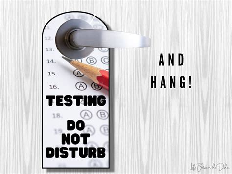 Image result for Do Not Distrurb Testing Sign