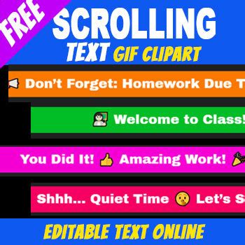 Image result for Scrolling Text Generator GIF
