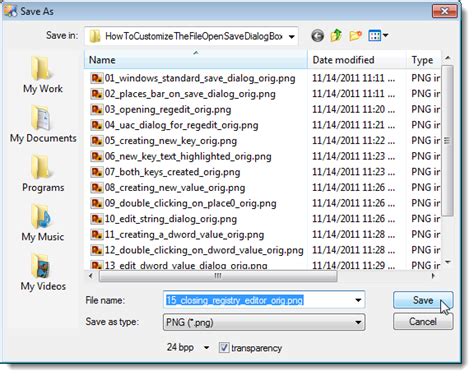 Image result for Save Dialog Destination Box