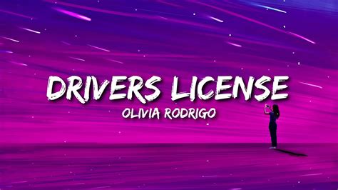 Toradh íomhá ar Driver License Lyrics Karaoke