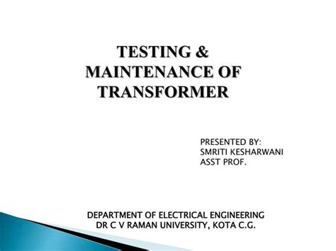 Image result for Classification of Testing of Transformer