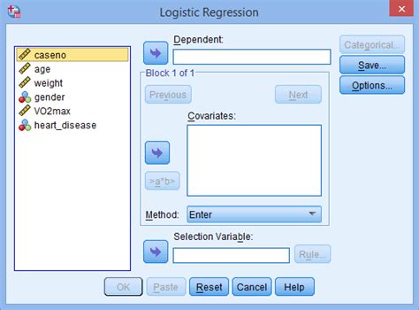 Toradh íomhá ar Multiple Logistic Regression in SPSS