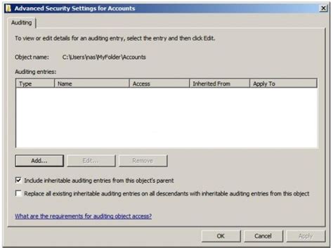 Windows Security Auditing に対する画像結果