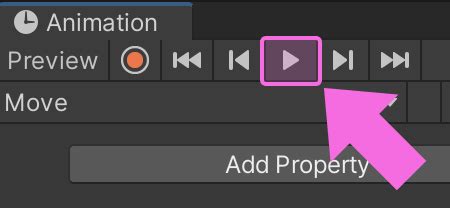 Toradh íomhá ar Unity Animation Clip Menu