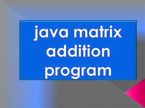 Image result for Matrix Program in Java