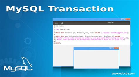Afbeeldingsresultaten voor Transaction Begin MySQL