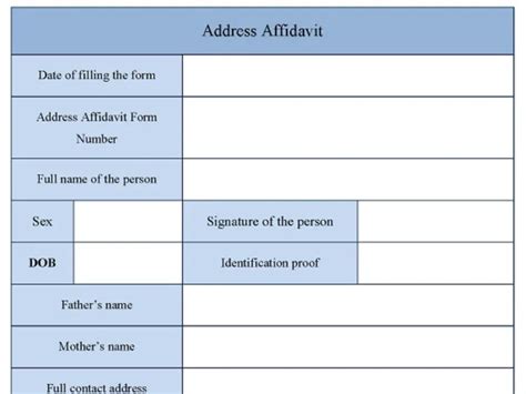 Image result for Address Declaration Form