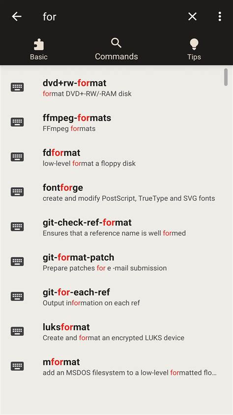 Toradh íomhá ar Android Basic Commands