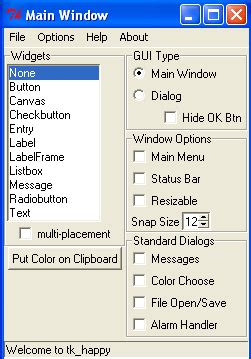 Toradh íomhá ar Tk Toolkit Python