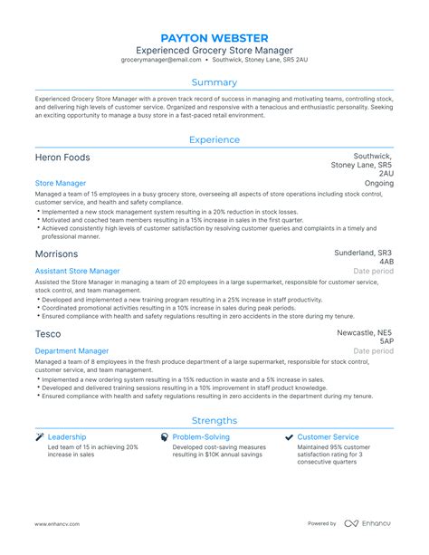 Image result for Commissarry Grogery Manager Resume Examples