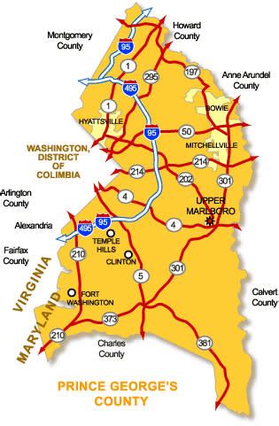 Image result for Pg County. Zip Code Map