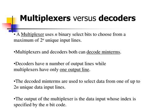 Multiplexer vs Encoder に対する画像結果