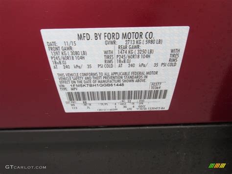 Toradh íomhá ar Ford Explorer Color Codes