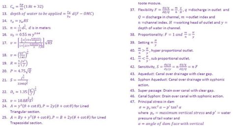 Image result for Engineering Calculations Civil Formulae