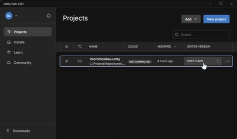 Unity Hub Modelling に対する画像結果