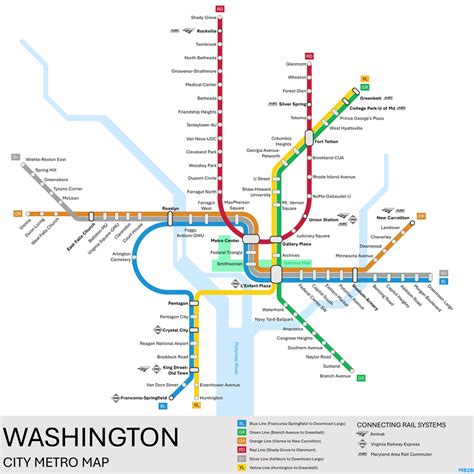 Washington Metro System Map に対する画像結果