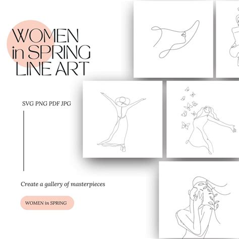 Image result for Spring Line Art