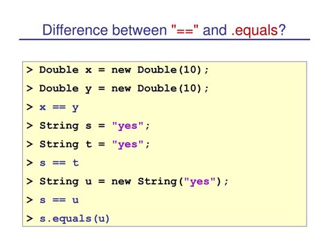 Image result for Difference Between and Equals in Java
