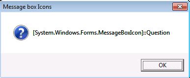 Toradh íomhá ar Microsoft Windows 8 Message Box