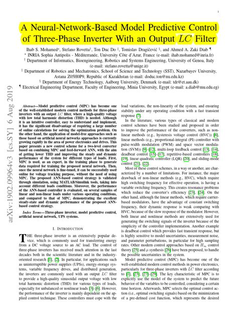 Toradh íomhá ar Neural Network Model Predictive Control