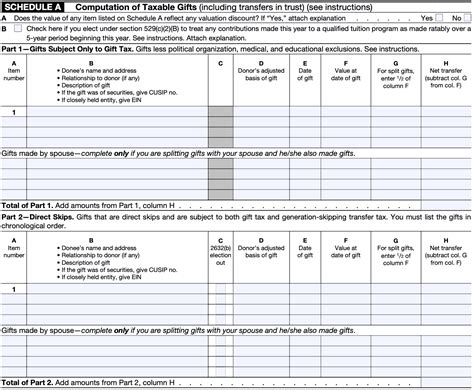 Image result for IRS Form 709 Examples
