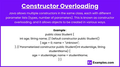 Image result for Constructor Overloading in Java Examples of Car