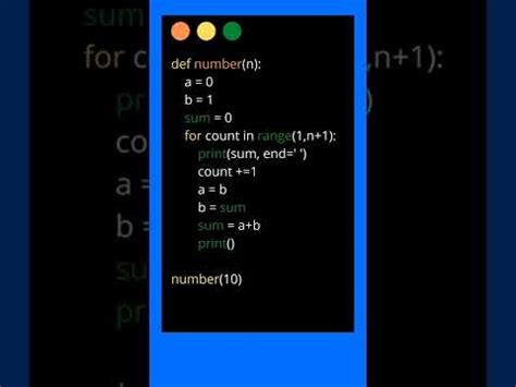 Afbeeldingsresultaten voor Fibonacci Series in Python Using for Loop in Hindi