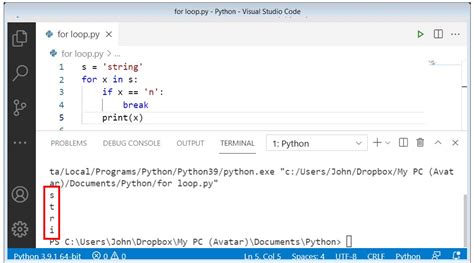Toradh íomhá ar Python for Loop From 1 to 10