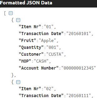 Afbeeldingsresultaten voor Sample JSON Customer Identification Number