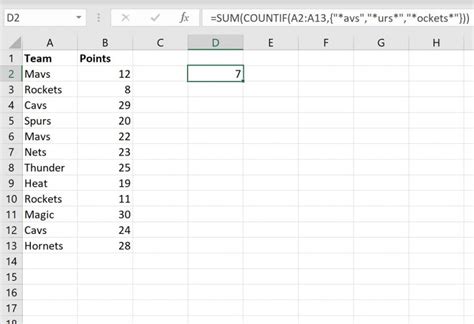 Image result for Excel Count If Contains Text