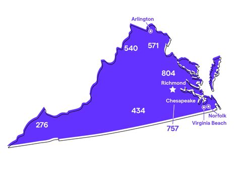 Image result for 804 Area Code Map Virginia