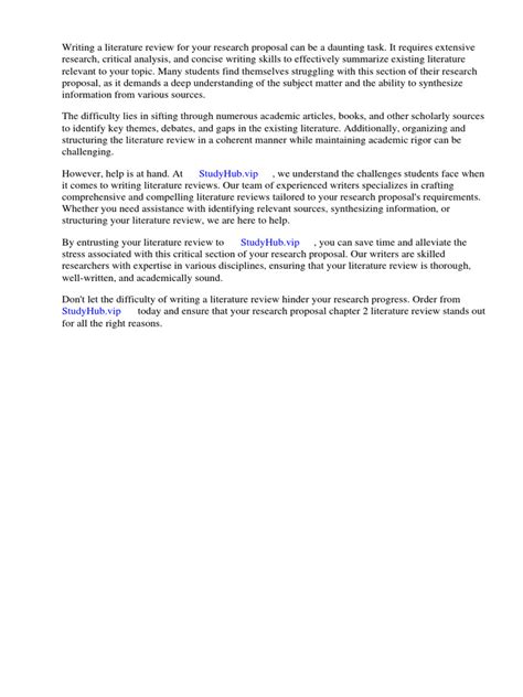 Image result for Example of Chapter 2 Research Proposal