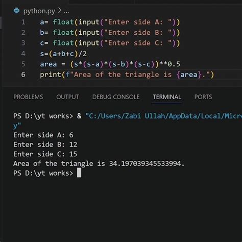 Area of Triangle in Python に対する画像結果