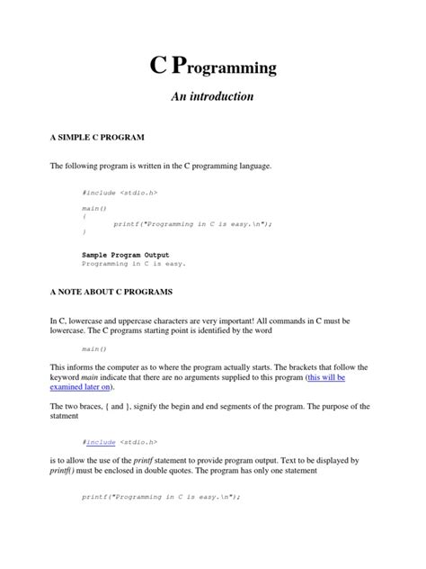 Image result for C Programming Crib Notes